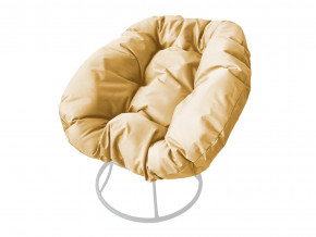 Кресло Пончик без ротанга бежевая подушка в Гремячинске - gremyachinsk.magazinmebel.ru | фото