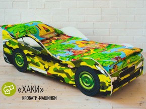 Кровать детская машина Хаки в Гремячинске - gremyachinsk.magazinmebel.ru | фото