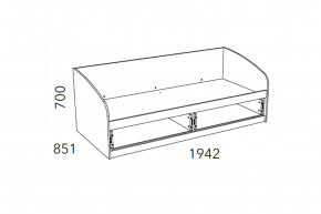 Кровать Фанк НМ 008.63-01 М2 800х1900 Лекко ява в Гремячинске - gremyachinsk.magazinmebel.ru | фото - изображение 2