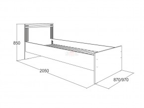 Кровать одинарная Ольга 18 900 в Гремячинске - gremyachinsk.magazinmebel.ru | фото - изображение 2