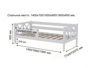 Кровать софа Аист-3 Классика белый 1400х700 мм в Гремячинске - gremyachinsk.magazinmebel.ru | фото - изображение 2